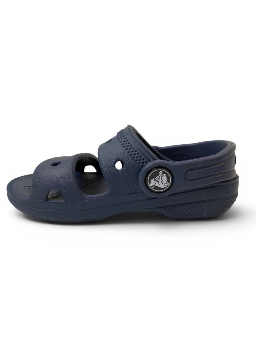 Crocs Kids Sandals Navy Blue C8 Toddler Classic Comfort Shoes - Picture 6 of 11